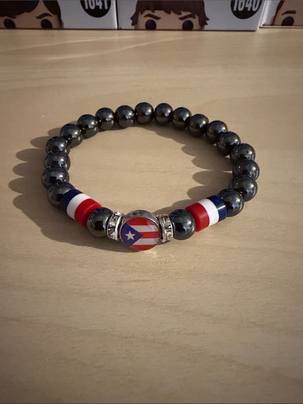 Puerto Rico Beaded Stretchy Bracelet